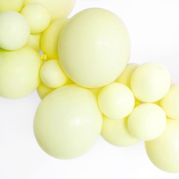 Små Pastell Lysegule Latexballonger 100-pakning