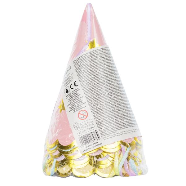 Partyhatter Rosa med Stjerner
