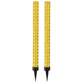 Lange Skimrende Isfakler Gull 2-pakning