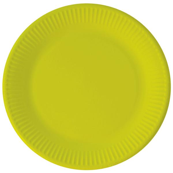 Lysegrønne Papptallerkener Solid Color