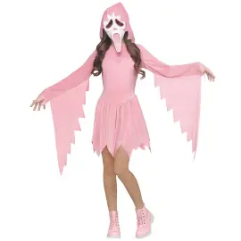 Sp&oslash;kelse Glitrende Kostyme Pastellrosa Barn