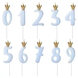 Kakelys Tall med Krone Lyseblå