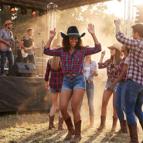 Cowboyhatt Ville Vesten Svart