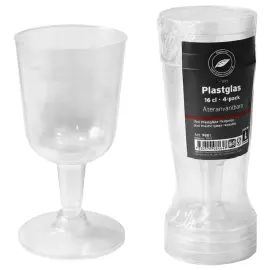 Vinglass Plast 16 cl 4-pakning