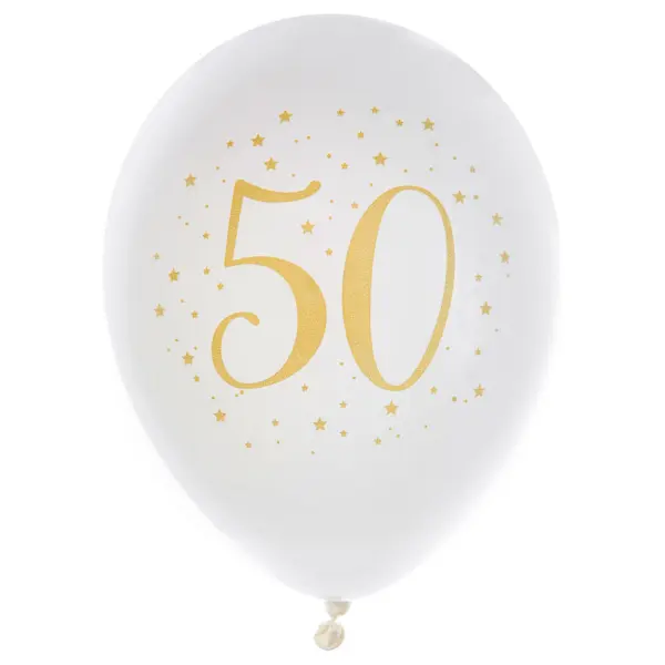 50 Års Ballonger Stjerner
