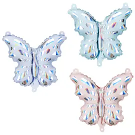 Sommerfugl Folieballong 3-pakning