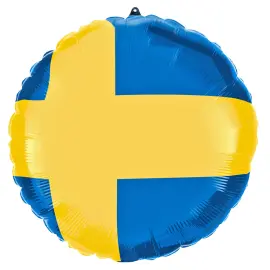 Folieballong Svenske Flagg 30 cm