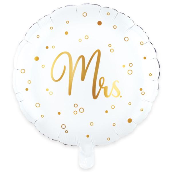 Rund Folieballong Mrs