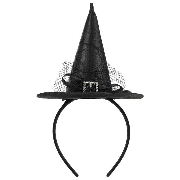 Hårbøyle med Heksehatt Svart