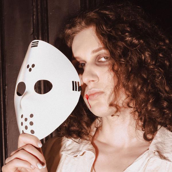 Hockeymaske Iriserende Hvit