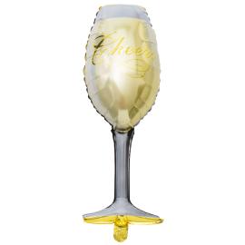 Folieballong Vinglass Cheers