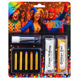 Sminkesett med Svart Leppestift