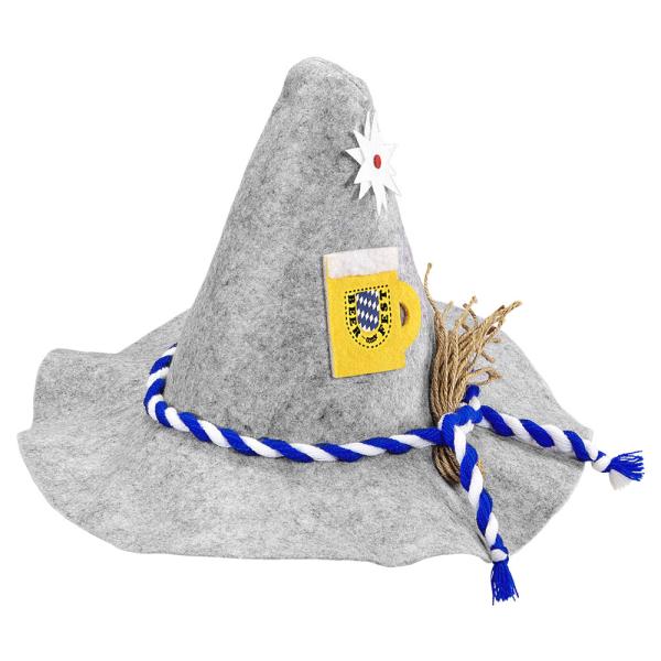 Oktoberfest Spiss Hatt Grå