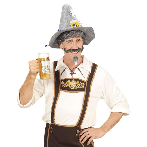 Oktoberfest Spiss Hatt Grå