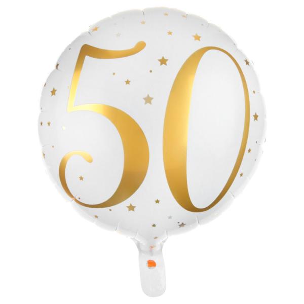 50 Års Folieballong Stjerner