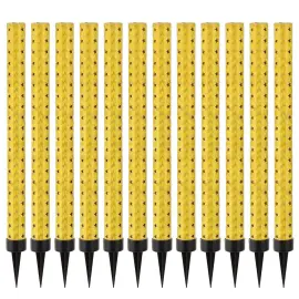 Lange Skimrende Isfakler Gull 12-pakning