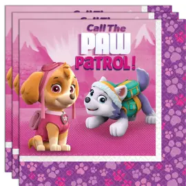 Paw Patrol Servietter Rosa