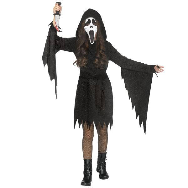 Spøkelse Glitrende Kostyme Svart Barn
