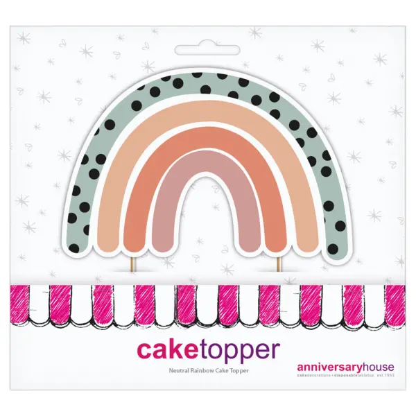 Boho Rainbow Cake Topper
