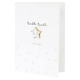 Twinkle Twinkle Little Star Kort med Brosje