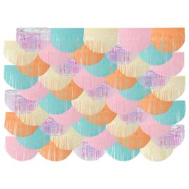 Party Backdrop Fringe Pastell 200x200 cm