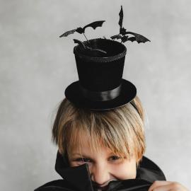 Hårbøyle med Sylinderhatt & Flaggermus