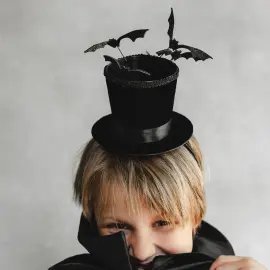 Hårbøyle med Sylinderhatt & Flaggermus