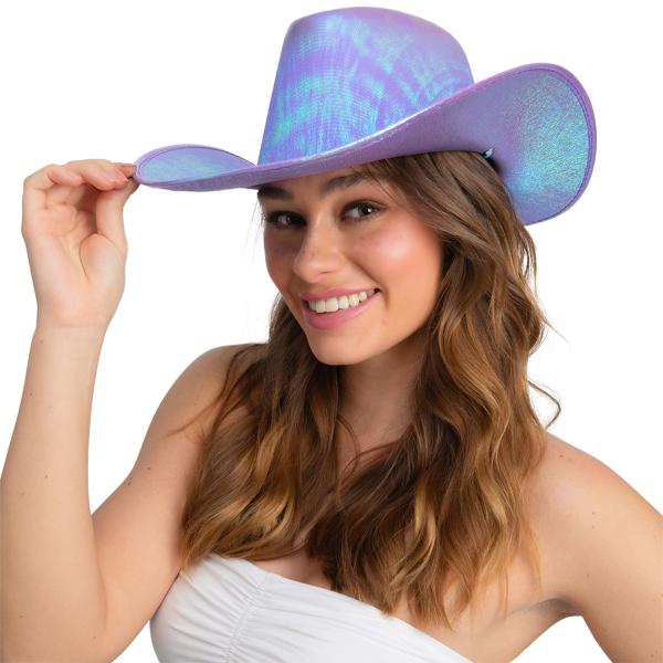Cowboyhatt Skimrende Lavendel
