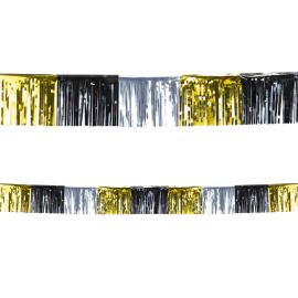 Girlander med Frynser Metallic 6 m
