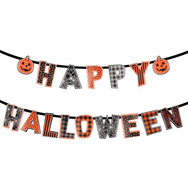 Bokstavgirlander Happy Halloween