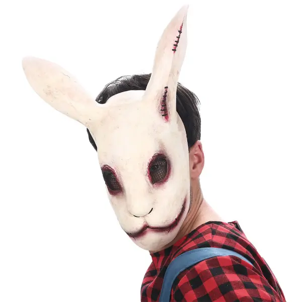 Skremmende Kaninmaske Latex