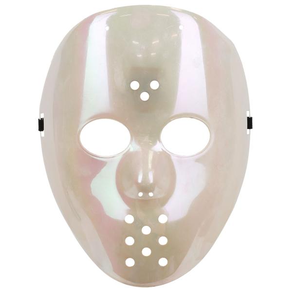 Hockeymaske Iriserende Hvit