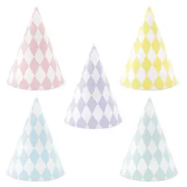 Yummy Pastell Partyhatter