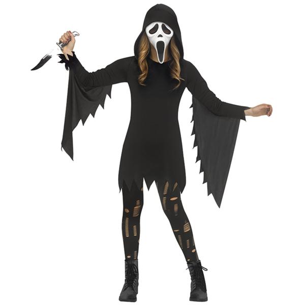 Spøkelse Kostyme Svart/Hvit Barn