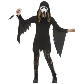 Sp&oslash;kelse Kostyme Svart/Hvit Barn