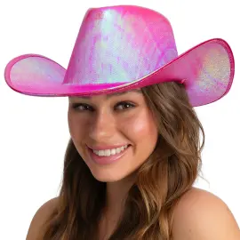 Cowboyhatt Skimrende Rosa