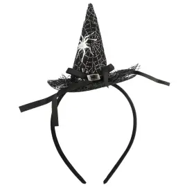 Hårbøyle med Svart Heksehatt