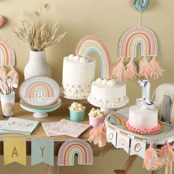 Boho Rainbow One Pynt til Barnestol
