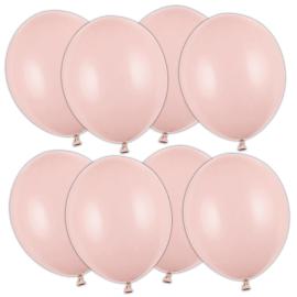 Sterke Ballonger Støvrosa Pastell 12 cm 100-pakning