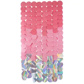 Party Backdrop Rosa/Iriserende 170x80 cm