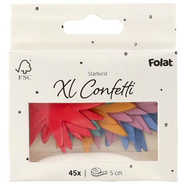 Konfetti Stjerner 45-pakning