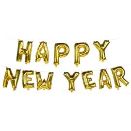 Happy New Year Ballonggirlander Gull 8 m