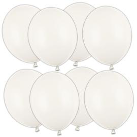 Sterke Ballonger Elfenbenhvit Pastell 12 cm 100-pakning