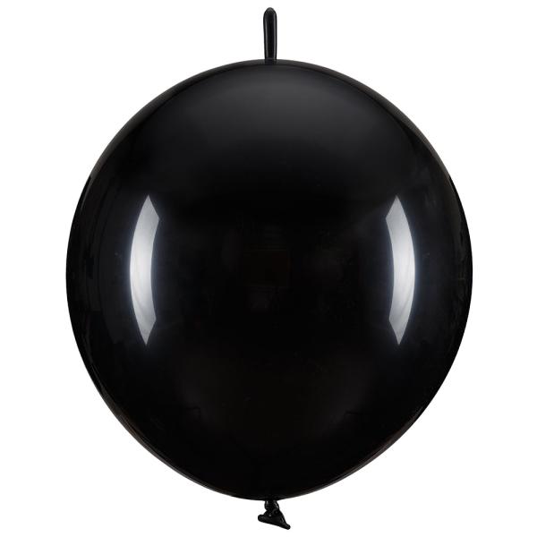 Lenkende Latexballonger Svart 20-pakning