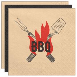 BBQ Papirservietter 20-pakning
