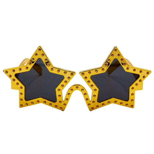 Stjerneformede Briller Gull