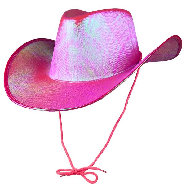 Cowboyhatt Skimrende Rosa