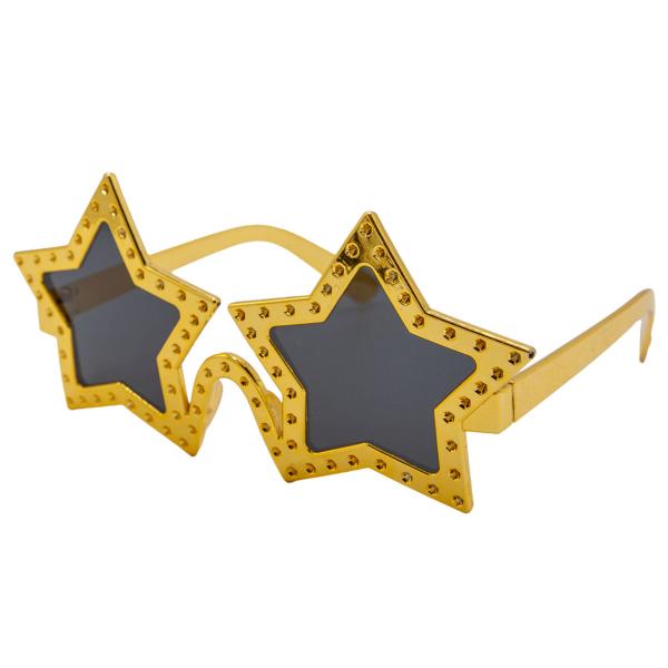 Stjerneformede Briller Gull