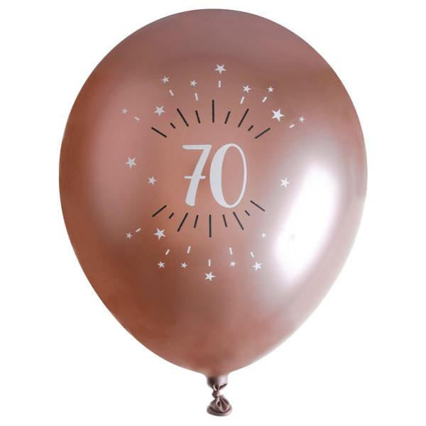 Ballonger 70 År Birthday Party Rosegull