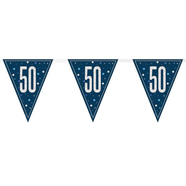 Flaggirlander 50 år Blå & Sølv